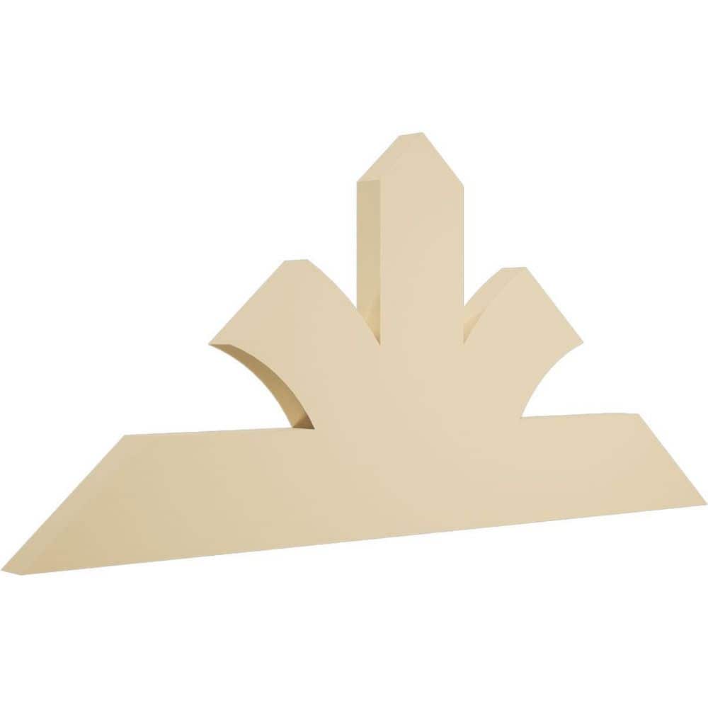 Ekena Millwork 48 in. W x 22 in. H x 2 in. D x 6 in. F, 11/12 Pitch ...