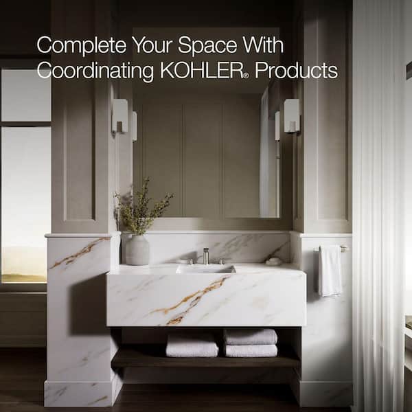 KOHLER Brazn 16 in. Square Undermount Bathroom Sink in White 21056