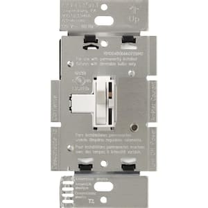 Toggler Dimmer Switch with Night Light, 1000-Watt, Single-Pole, White (AY-10PNL-WH)