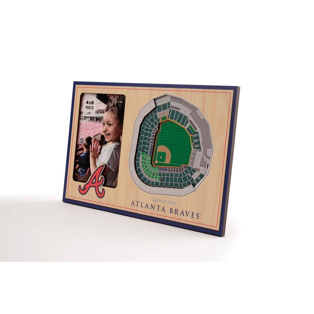 Buy MLB Atlanta Braves Team Colored 3D StadiumView with 4 in. x 6 in