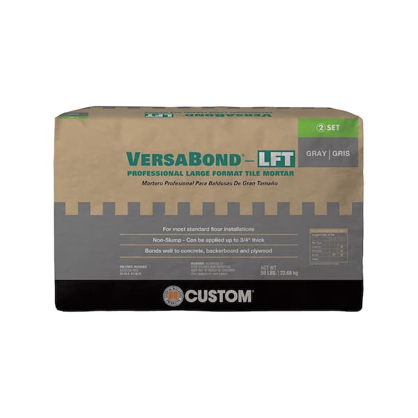 Custom Building Products VersaBond-LFT 50 lb. Gray Fortified Medium Bed Mortar
