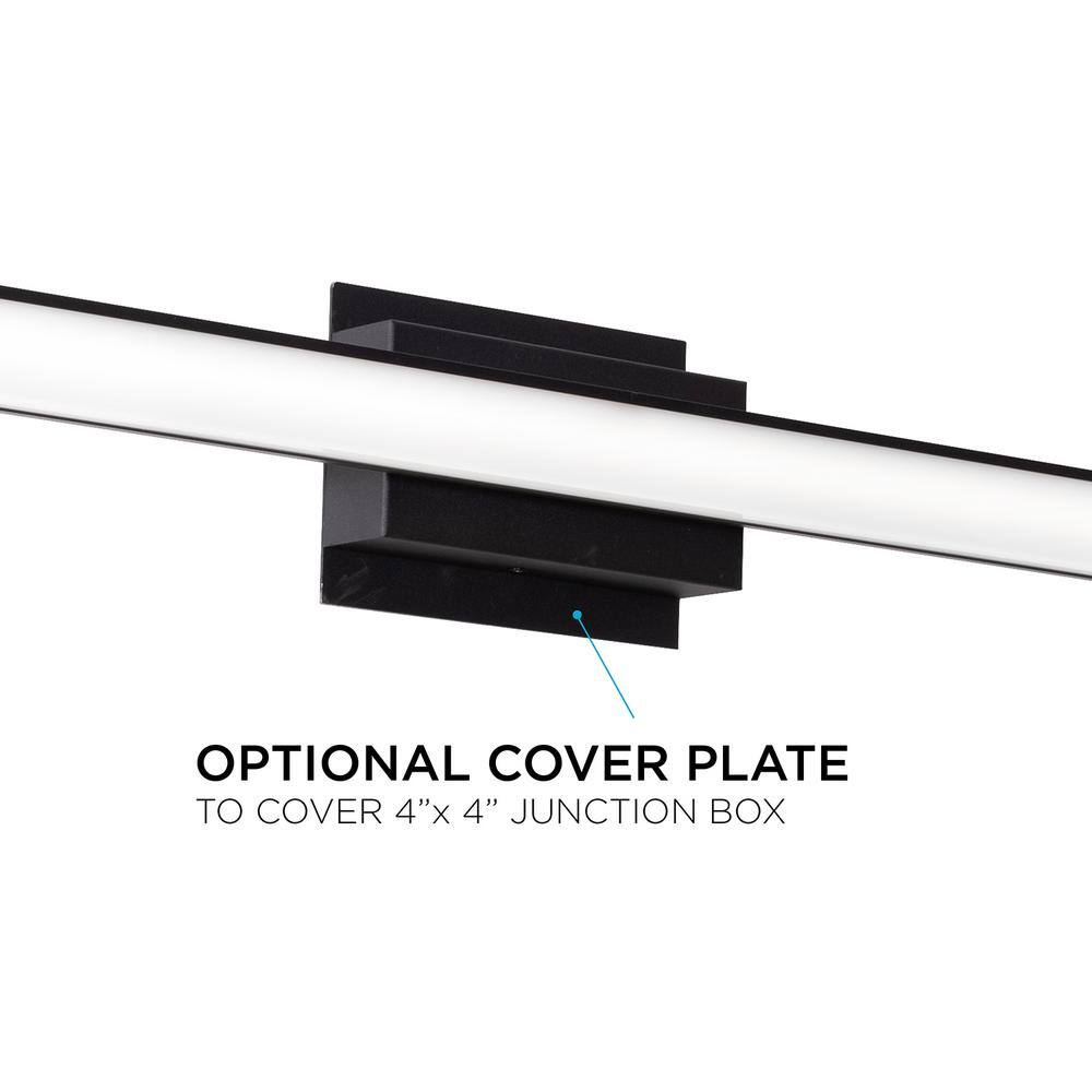 Tonya 18" Black Acrylic LED Vanity Light