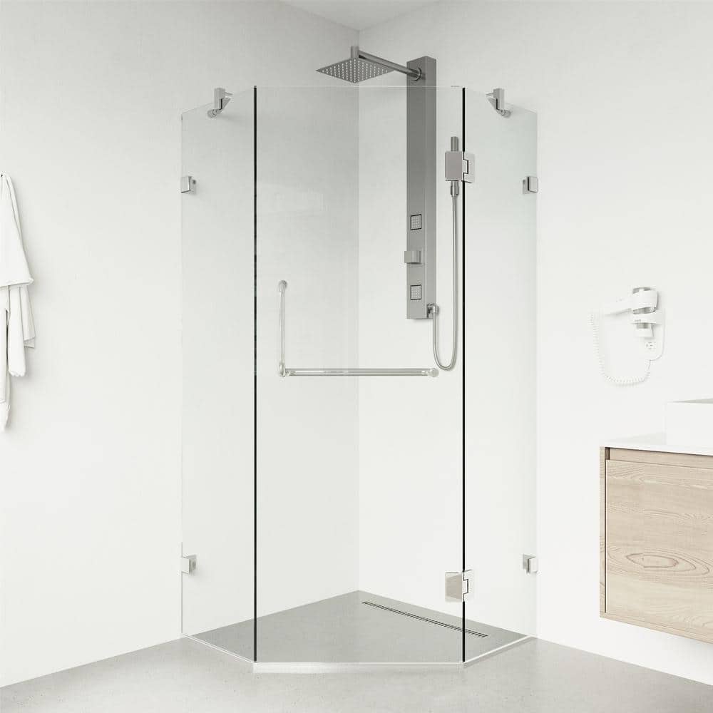 Piedmont Frameless Clear Glass Neo-Angle Shower Enclosure