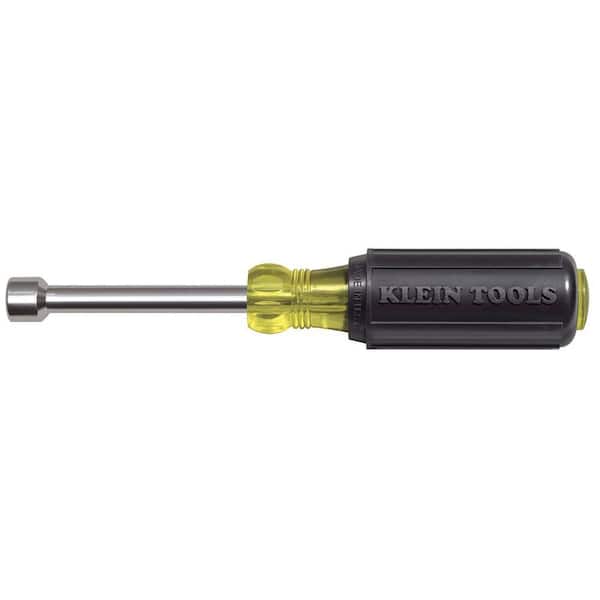 Klein Tools 7/16 in. Magnetic Tip Nut Driver with 3 in. Hollow Shaft- Cushion Grip Handle