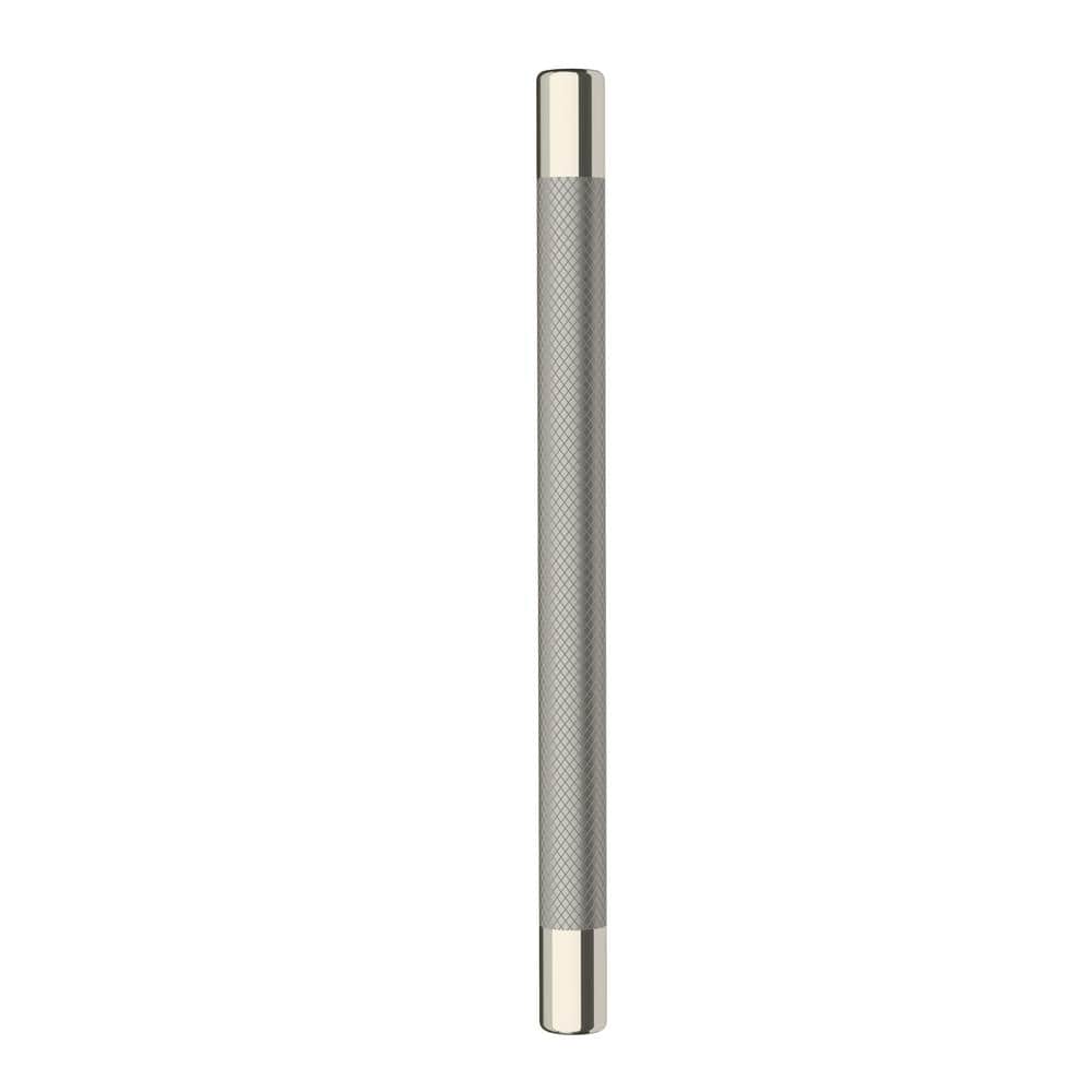 Polished Nickel and Stainless Steel Modern Cabinet Pull