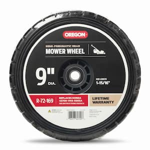 9" Rear Wheel for Walk-behind Mowers, Fits Honda HR216 (R-72-169)