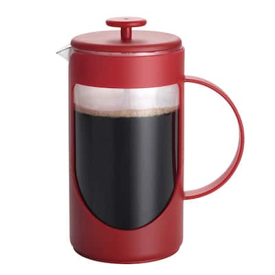 Ami-Matin 3-Cup French Press in Red