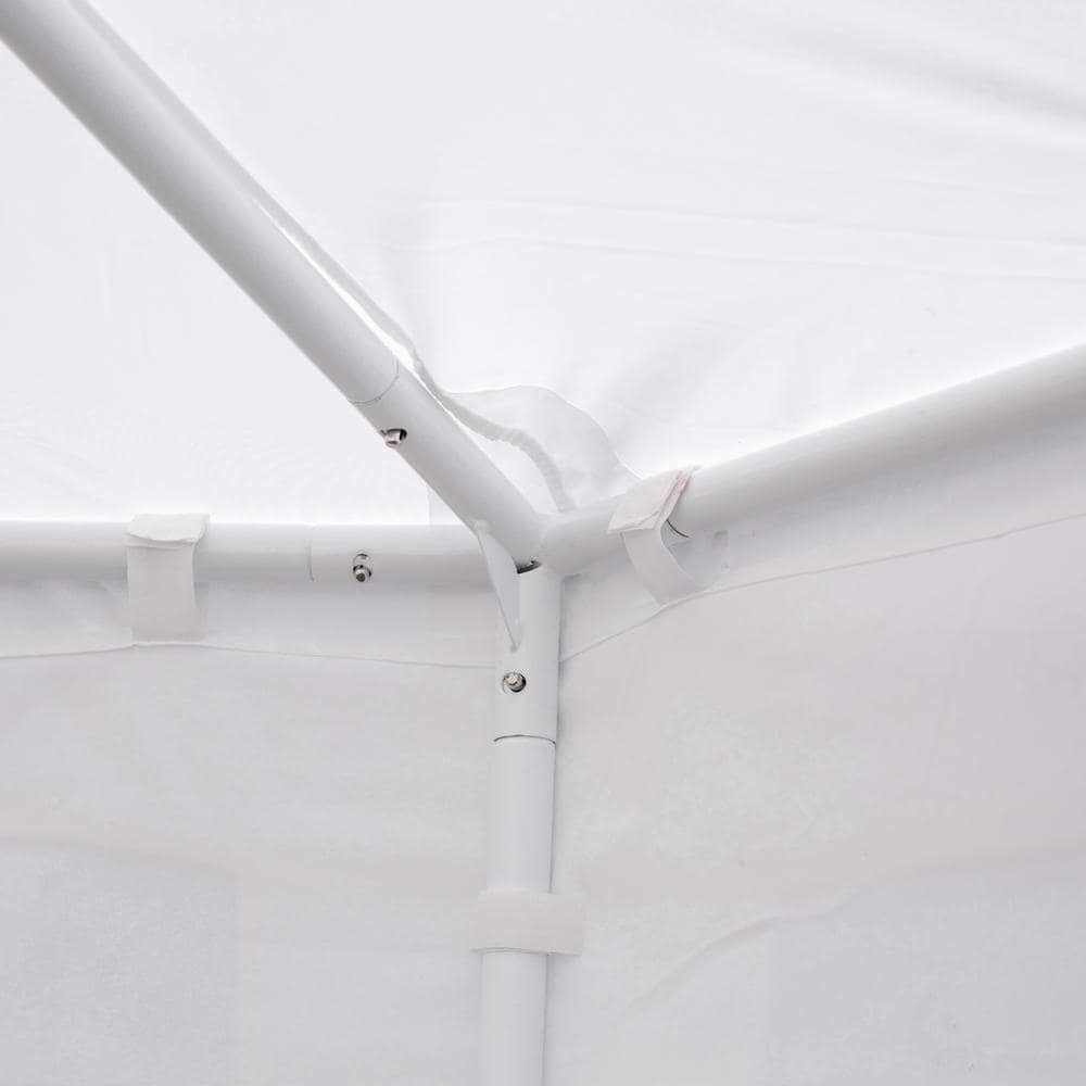 White Decagonal Outdoor Event Tent with Cathedral Windows