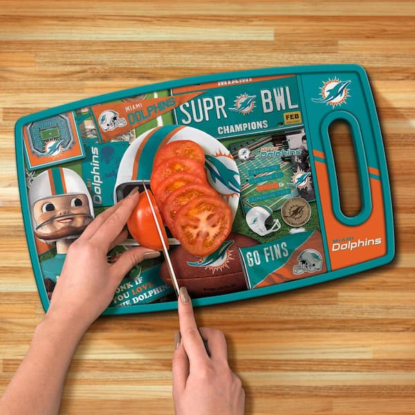 Miami Dolphins Glass Cutting Board : : Sports & Outdoors