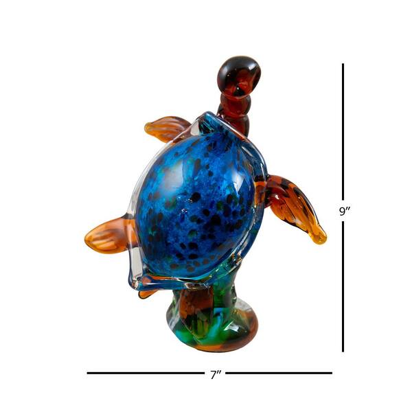 Miniature Turtle Blown Glass Animal gift Figurines Collectible Decor Handcraft 