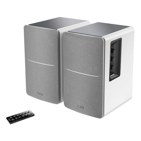 Hecate G2000 32-Watt Bluetooth Subwoofer Stereo Speakers in White