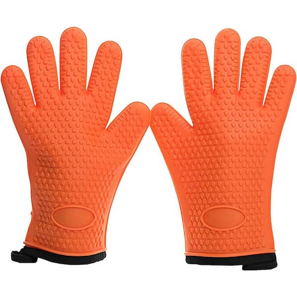 Silicone Oven Mits Extra Long Professional Quality Heat Resistant