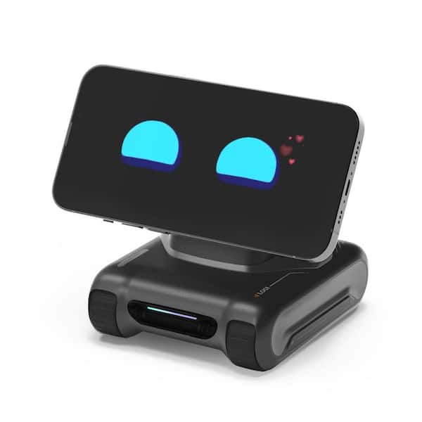 10-Watt Wireless AI Desktop Robot Companion ChatGPT Voice Interaction Visual Understanding Personality and Memory, Black