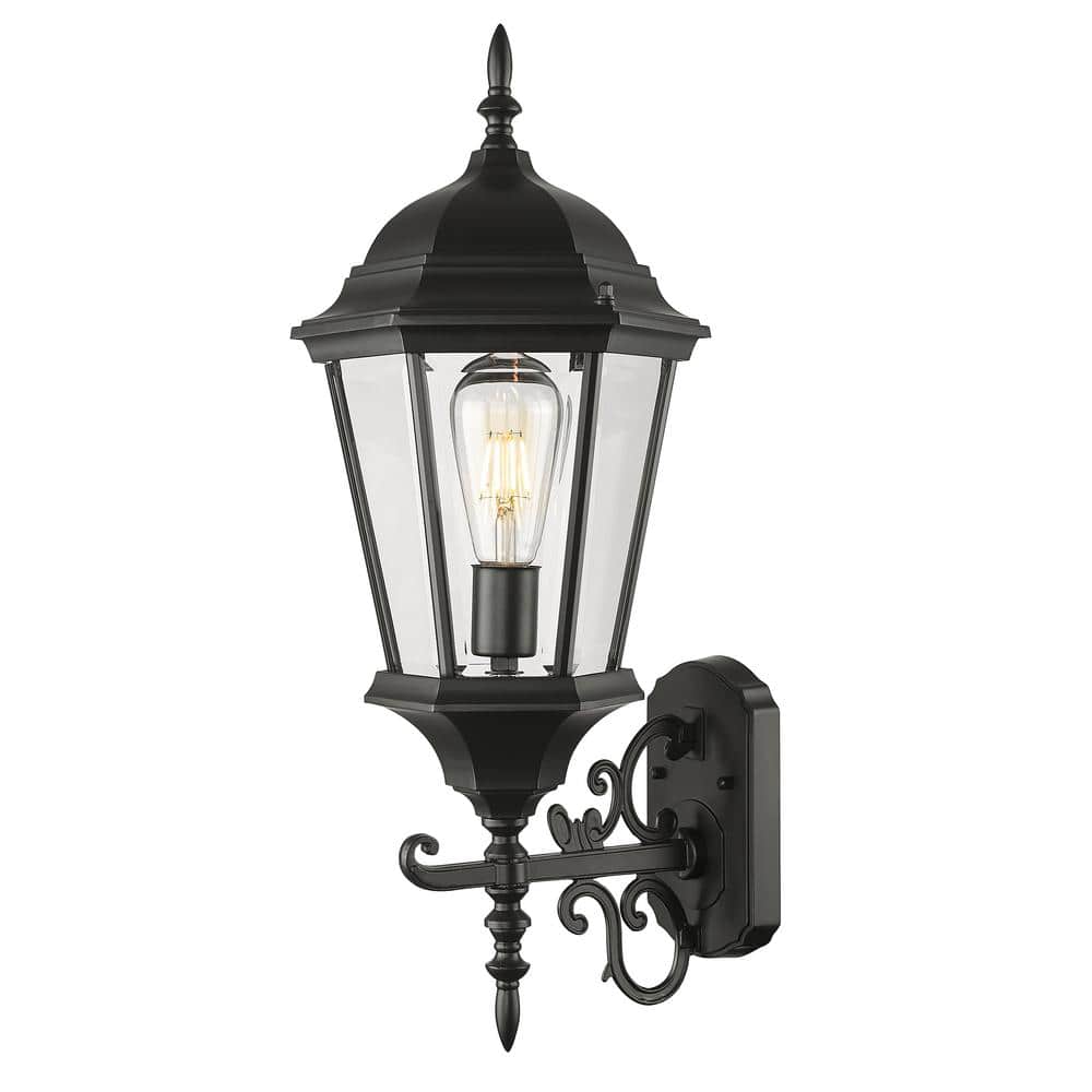 Richmond Collection 1-Light Matte Black Outdoor Wall Lantern Sconce price history on PriceWatchPro
