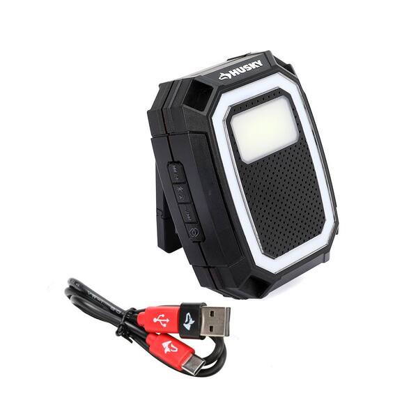 Husky 1000 Lumen Rechargeable Color Changing Speaker Utility Light