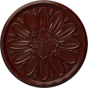 29-7/8'' x 1-3/8'' Fairfax Urethane Ceiling, Brushed Mahogany
