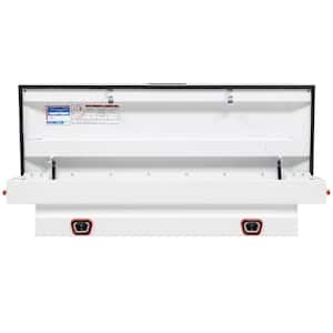 62.5 in. White Steel Compact Crossover Truck Tool Box