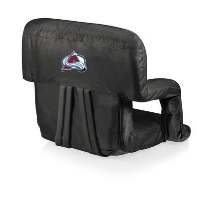 Colorado Avalanche Black Portable Reclining Stadium Seat