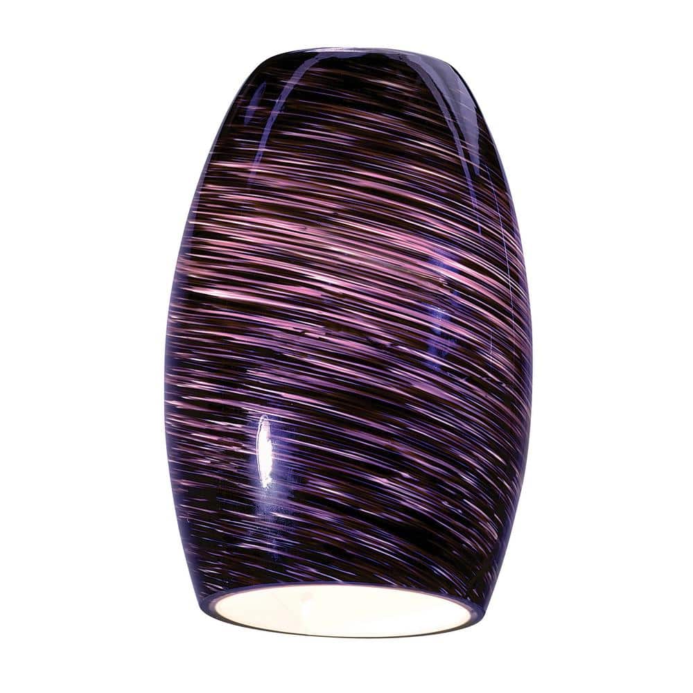 Chianti Purple Swirl 7" Glass Pendant Shade