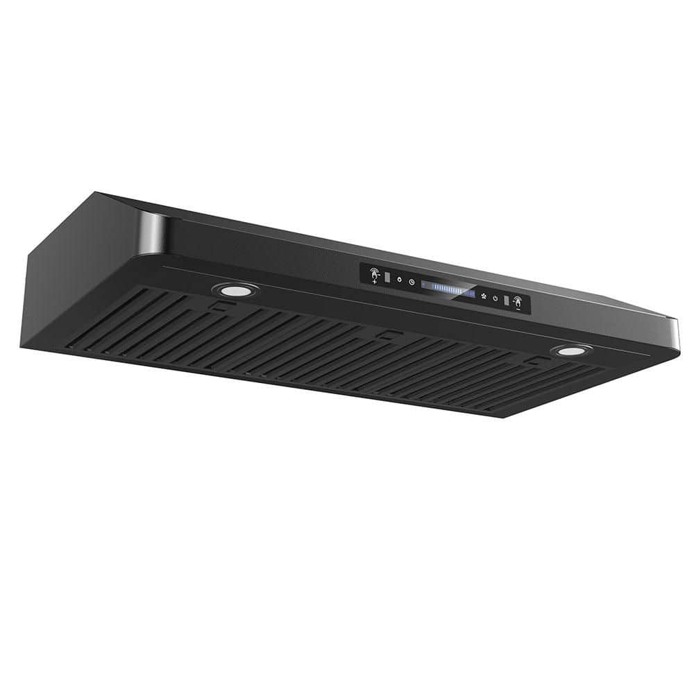 36 in. 900 CFM Ducted Under Cabinet Range Hood in Black Stainless Steel with 3-Way Venting, LED and Gesture Control price history on PriceWatchPro