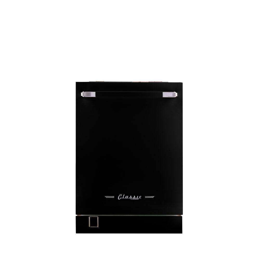 "24"" Classic Retro Panel Ready Dishwasher in Matte Black"