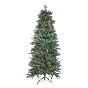 6.5 ft. Pre-Lit Washington Frasier Fir Slim Artificial Christmas Tree with Clear Lights