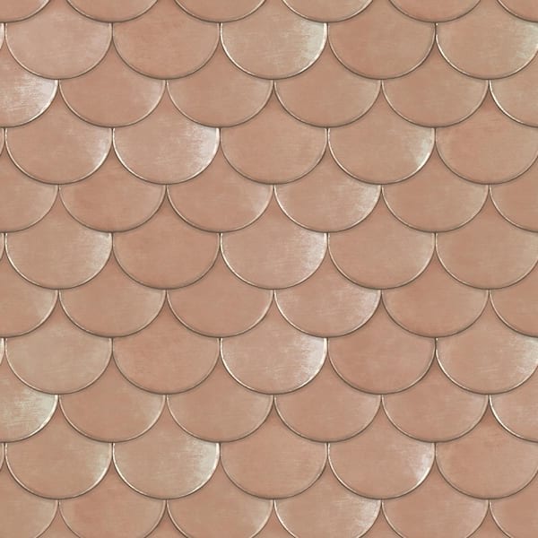 Tempaper Genevieve Gorder Brass Belly Blush Peel and Stick Wallpaper Sample