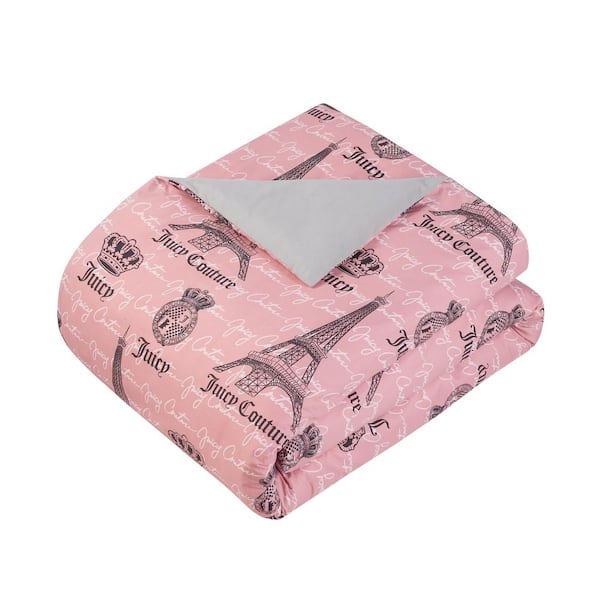 Juicy Couture Square 1-Piece Premium Throw Pillow-Living Room and Bedroom  Décor, 1 Count (Pack of 1), Pink