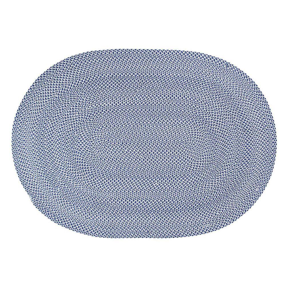 5 x 7  Wool and  Viscose Ocean Blue Area Rug main image 1
