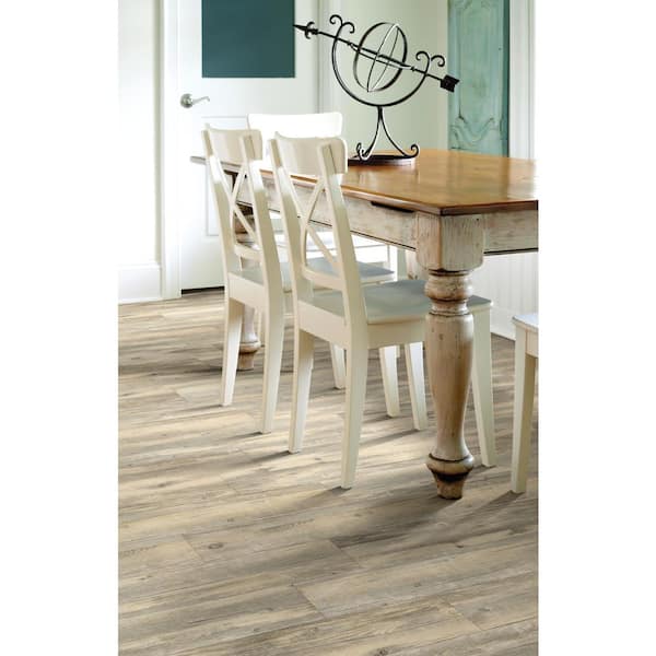 Wisteria Lambswool 6 Mil x 6 in. W x 48 in. L Water Resistant Glue Down Vinyl Plank Flooring (53.93 sq. ft./ case )