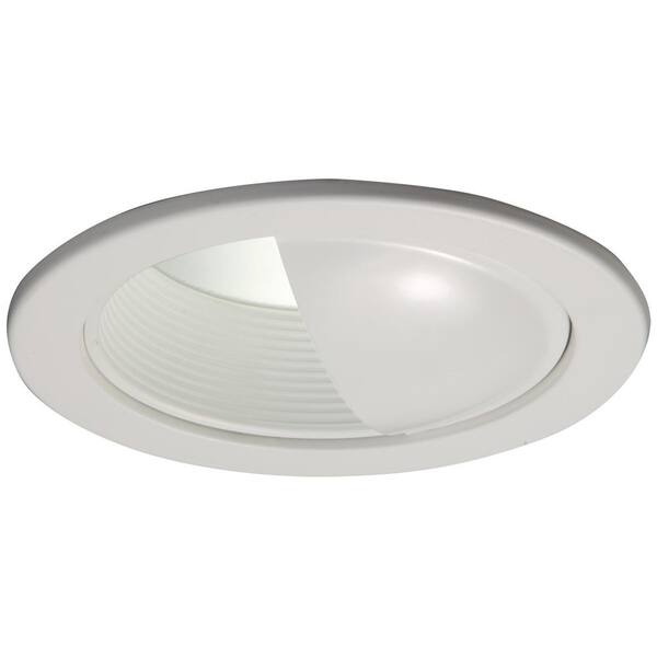HALO 5 in. White Recessed Ceiling Light Wall Wash Baffle Trim