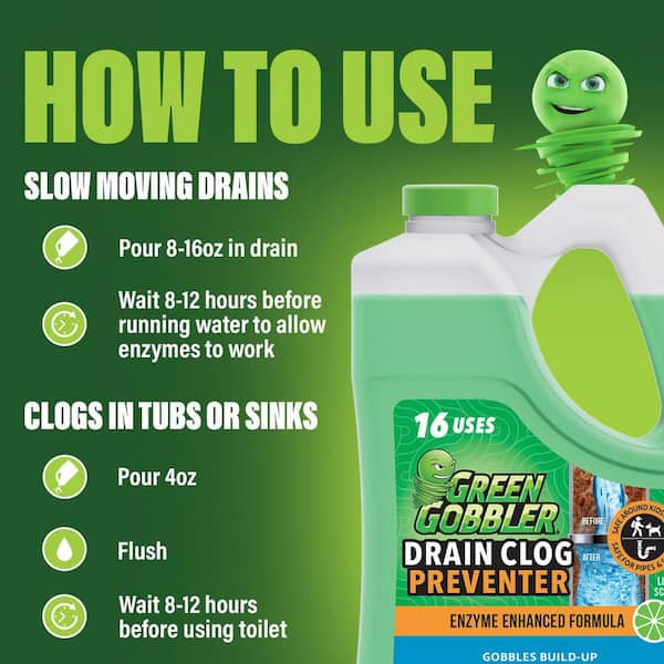 64 oz. Build up Remover Gel and Drain Cleaner for Toilet, Tub, Shower and Sink Drains