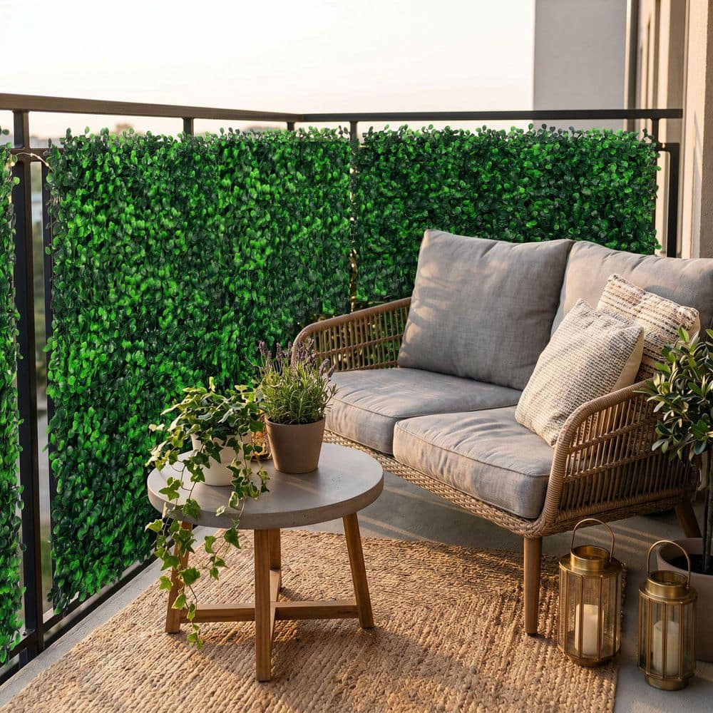 HEDGE MAZE 20 in. x 20 in Artificial Boxwood Hedge Greenery Panels