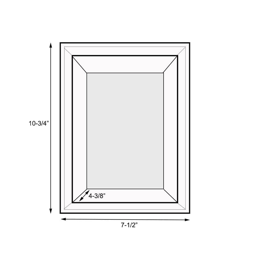 White Matte Rectangular Recessed Plastic Shower Shelf