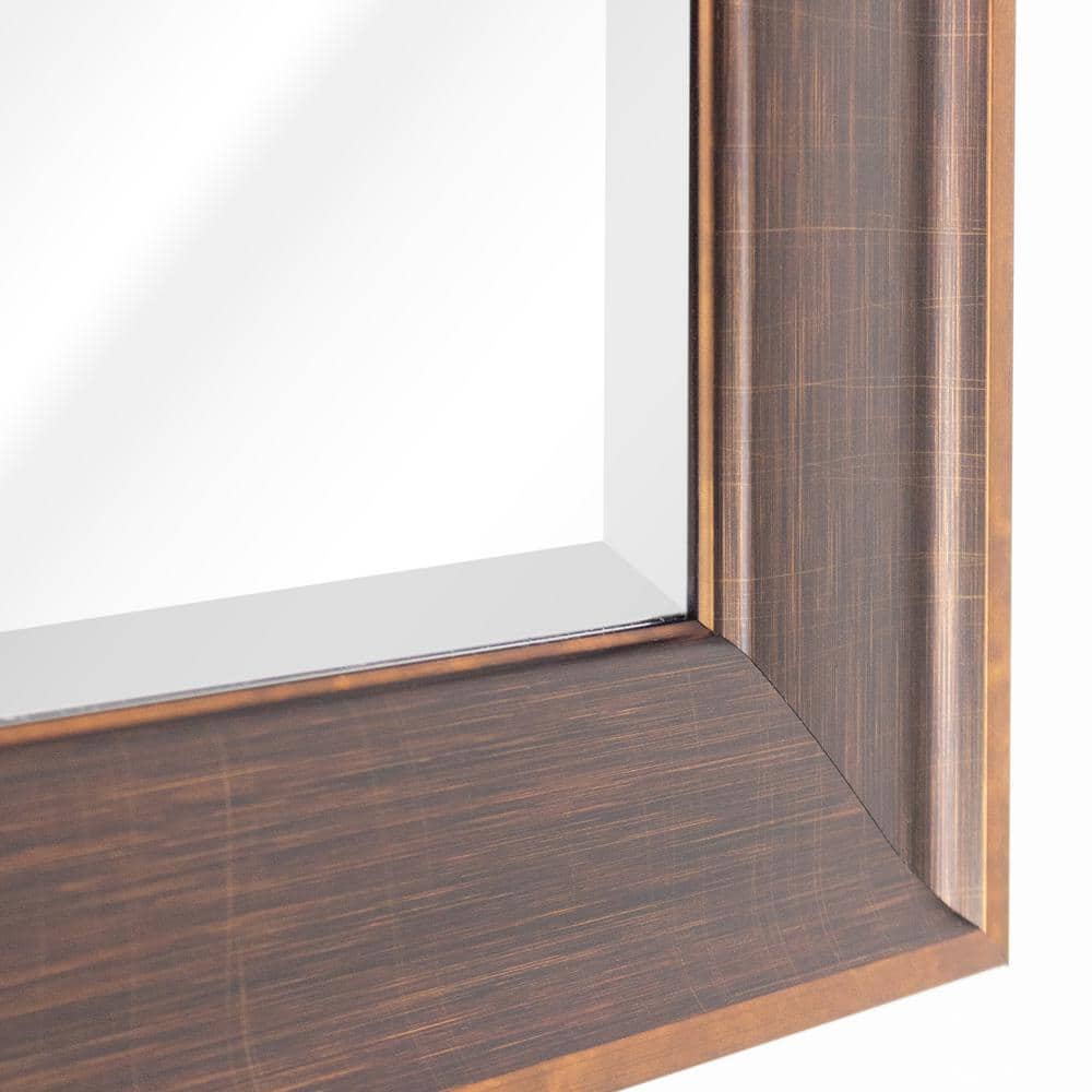 Elegant Bronze Beveled Bathroom Vanity Mirror 27.5" x 33.5"