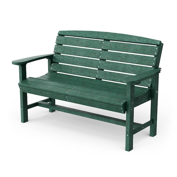 Wildridge Classic Turf Green HDPE Plastic Outdoor Bench