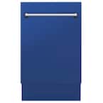 Tallac Series 18 in. Top Control 8-Cycle Tall Tub Dishwasher with 3rd Rack in Matte Blue