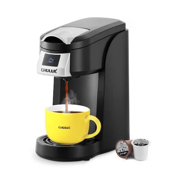 Edendirect Rebin 1-Cup Matte Black Single Serce Coffee Maker for Capsule,  with Automatic Shut-Off, One Button Operation HJRY23033104 - The Home Depot