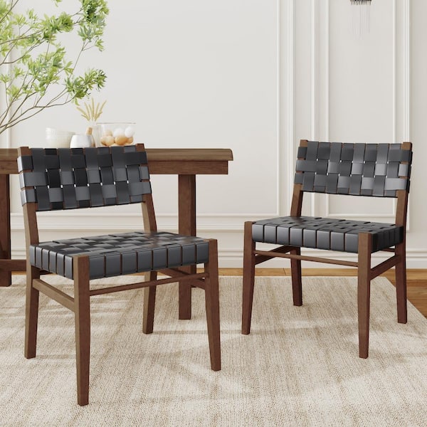 CHRISTOPHER KNIGHT HOME Cassius Black PU Dining Chair, (Set of 2)