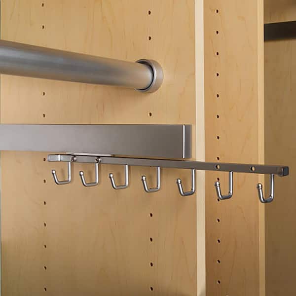 Rev-A-Shelf 14 Pull Out Belt & Scarf Closet Organizer, Chrome