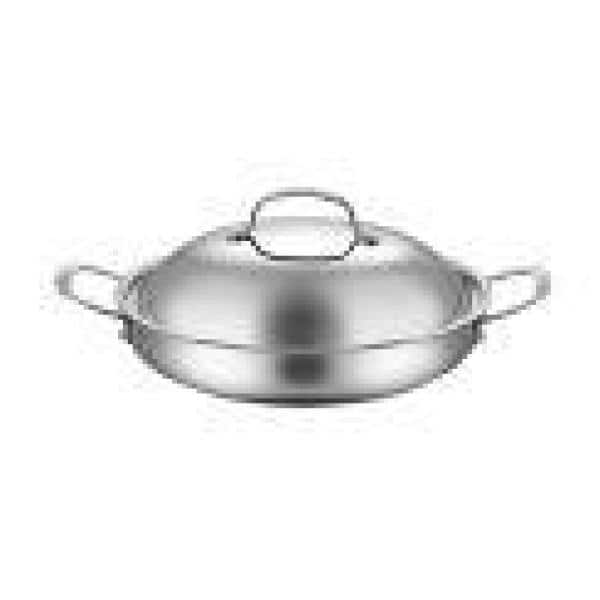 NEW Cuisinart Chef's Classic Stainless 12-Inch Glass Covered All Purpose Pan
