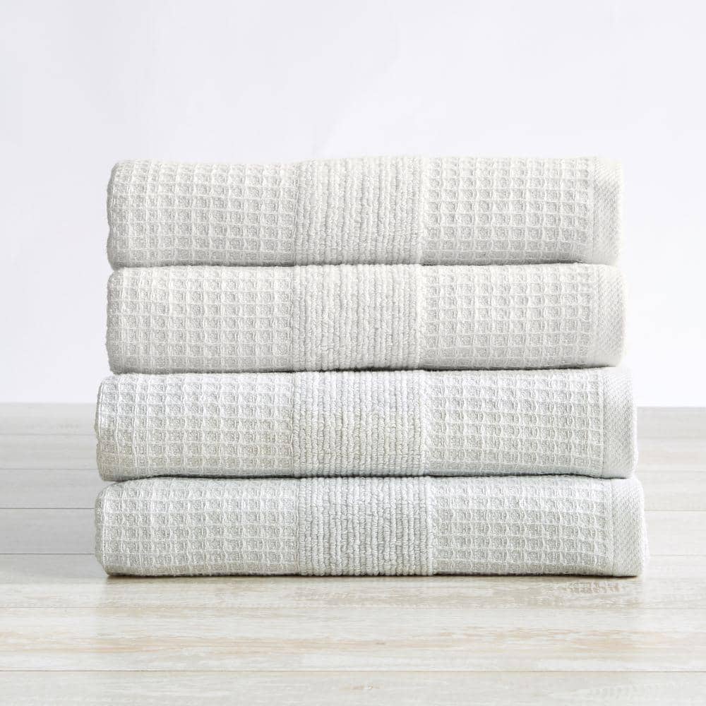 12 Pcs Magna Plus Cotton Towels 100% Cotton - Silver Grey