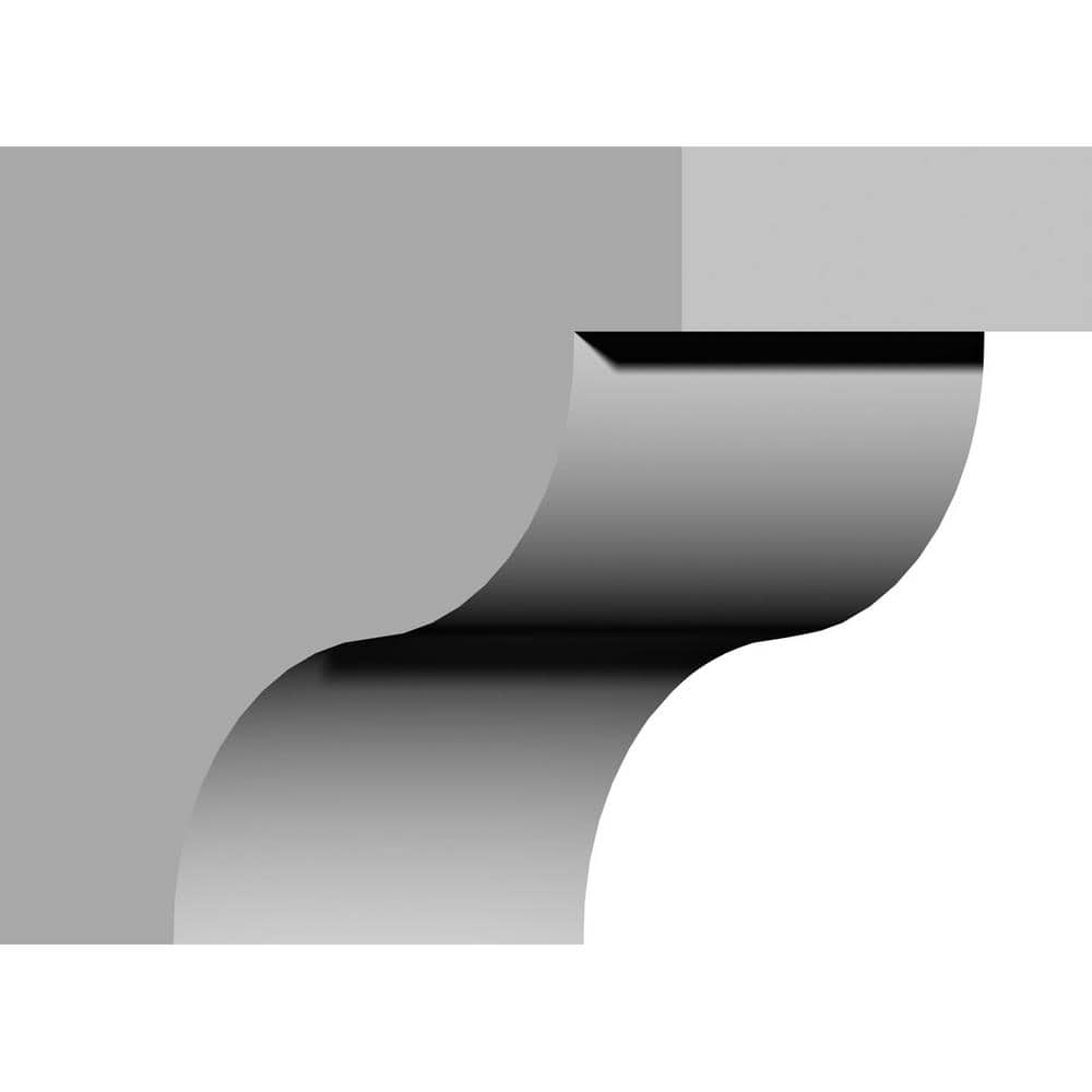 Ekena Millwork 幅1 3/4インチ x 奥行き4インチ x 高さ6インチ Clarksville ブラケット 3 1/2