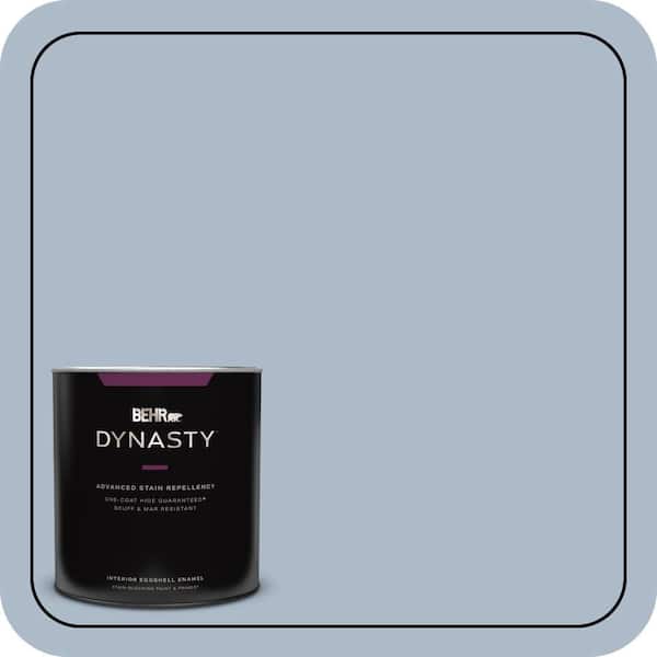 BEHR DYNASTY 1 qt. #PPU15-16 Simply Blue One-Coat Hide Eggshell Enamel Interior Stain-Blocking Paint and Primer