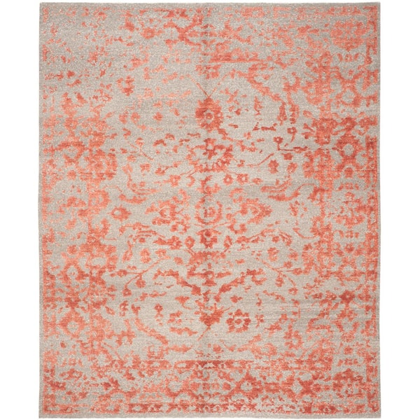 Centennial 8 ft. x 10 ft. Gray/Red Oriental Area Rug