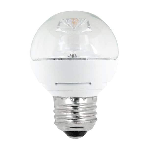 EcoSmart 60-Watt Equivalent G16.5 Dimmable Medium Base LED Light Bulb, Soft White