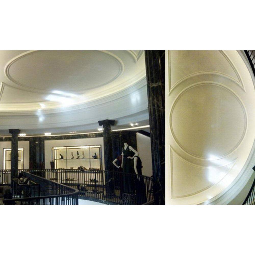 Primed White Polyurethane Crown Panel Moulding Set