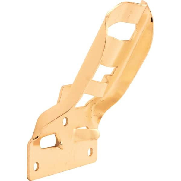 Prime-Line 3/4 in. Brass-Plated Steel 30 Degree Flagpole Bracket