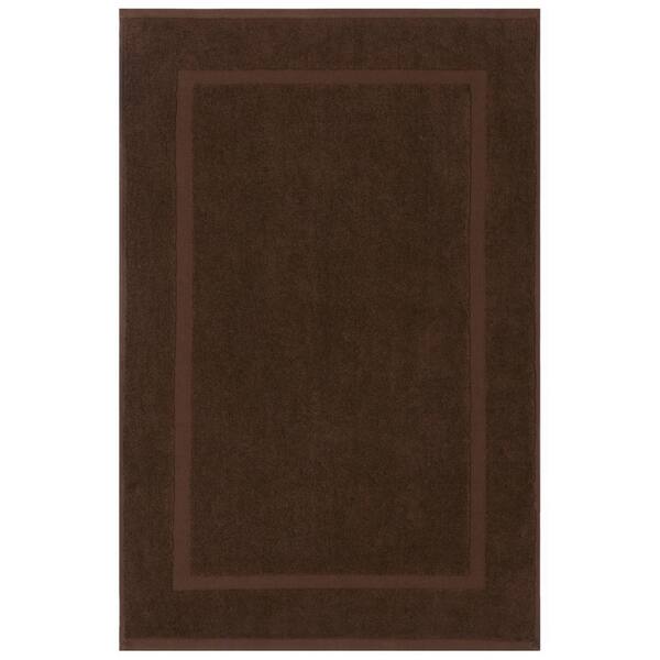 Unbranded Newport Chocolate 20 in. x 34 in. Egyptian Cotton Bath Mat