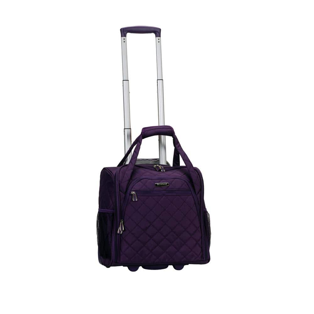 Rockland Purple Melrose Wheeled Underseat Carry-On BF31-PURPLE - The ...